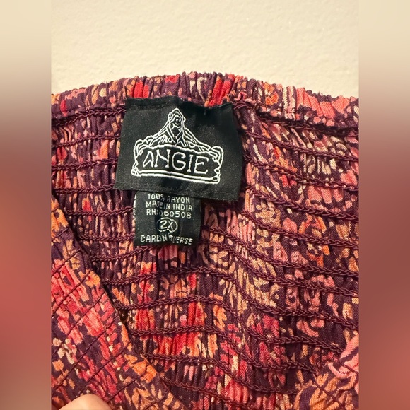 Angie Red and Pink Floral Mini Dress - Picture 4 of 6